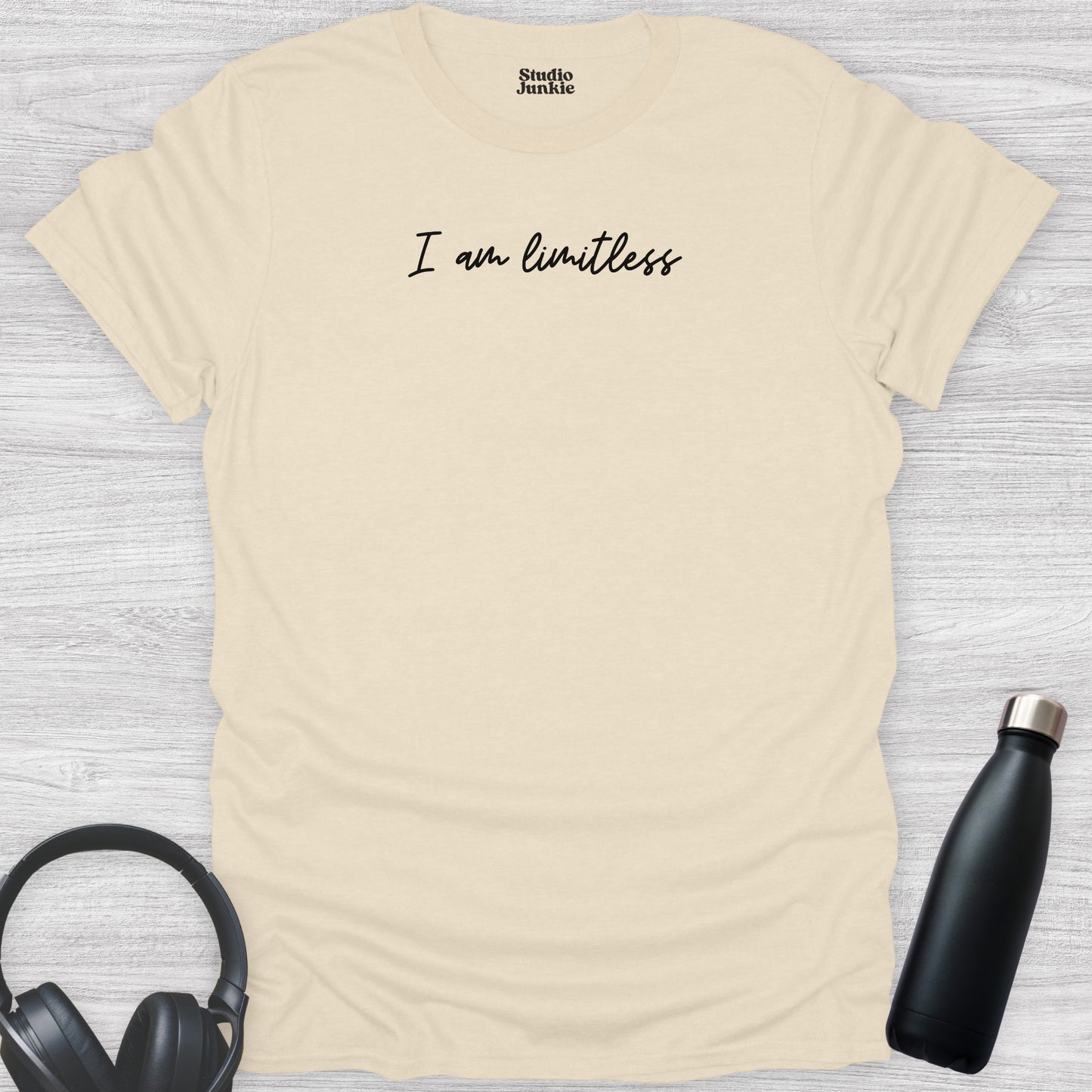 I Am Limitless Adult T-Shirt in natural