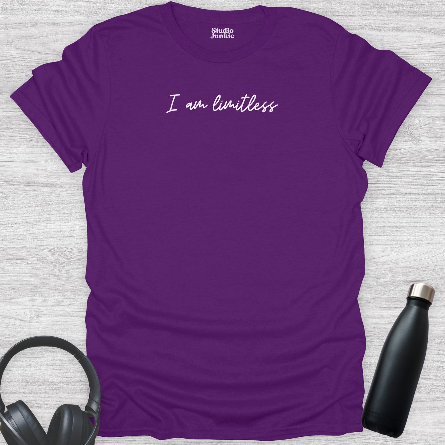 I Am Limitless Adult T-Shirt in purple