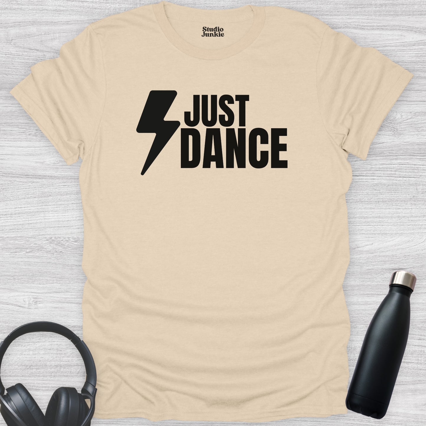 Just Dance Adult T-Shirt in color Sand