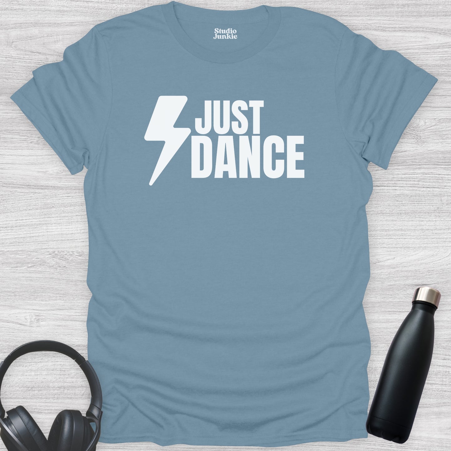 Just Dance Adult T-Shirt in color Stone Blue