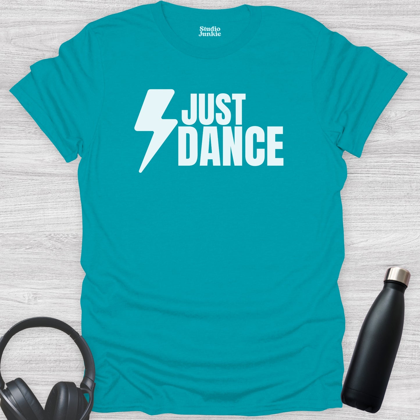 Just Dance Adult T-Shirt in color Tropical Blue